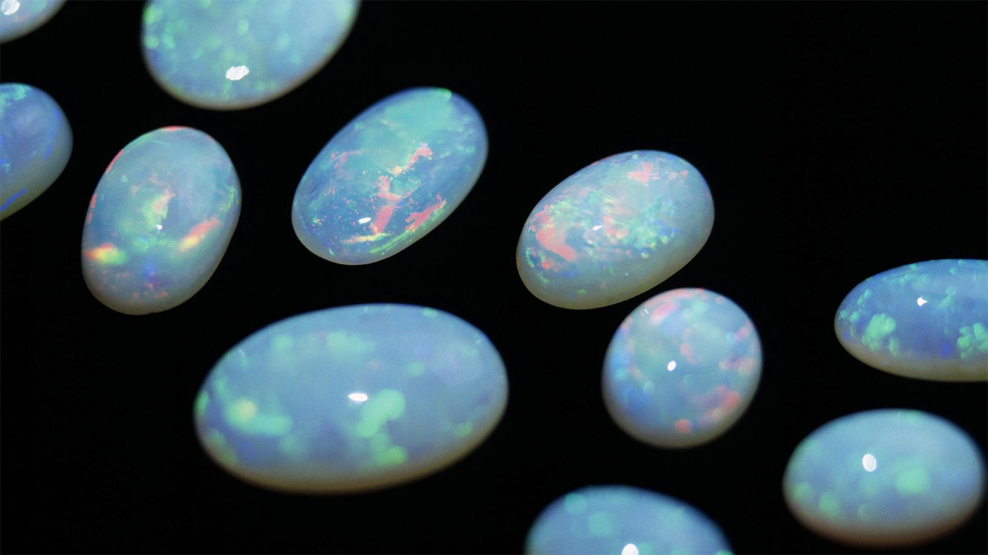 Opals and semi-precious stone