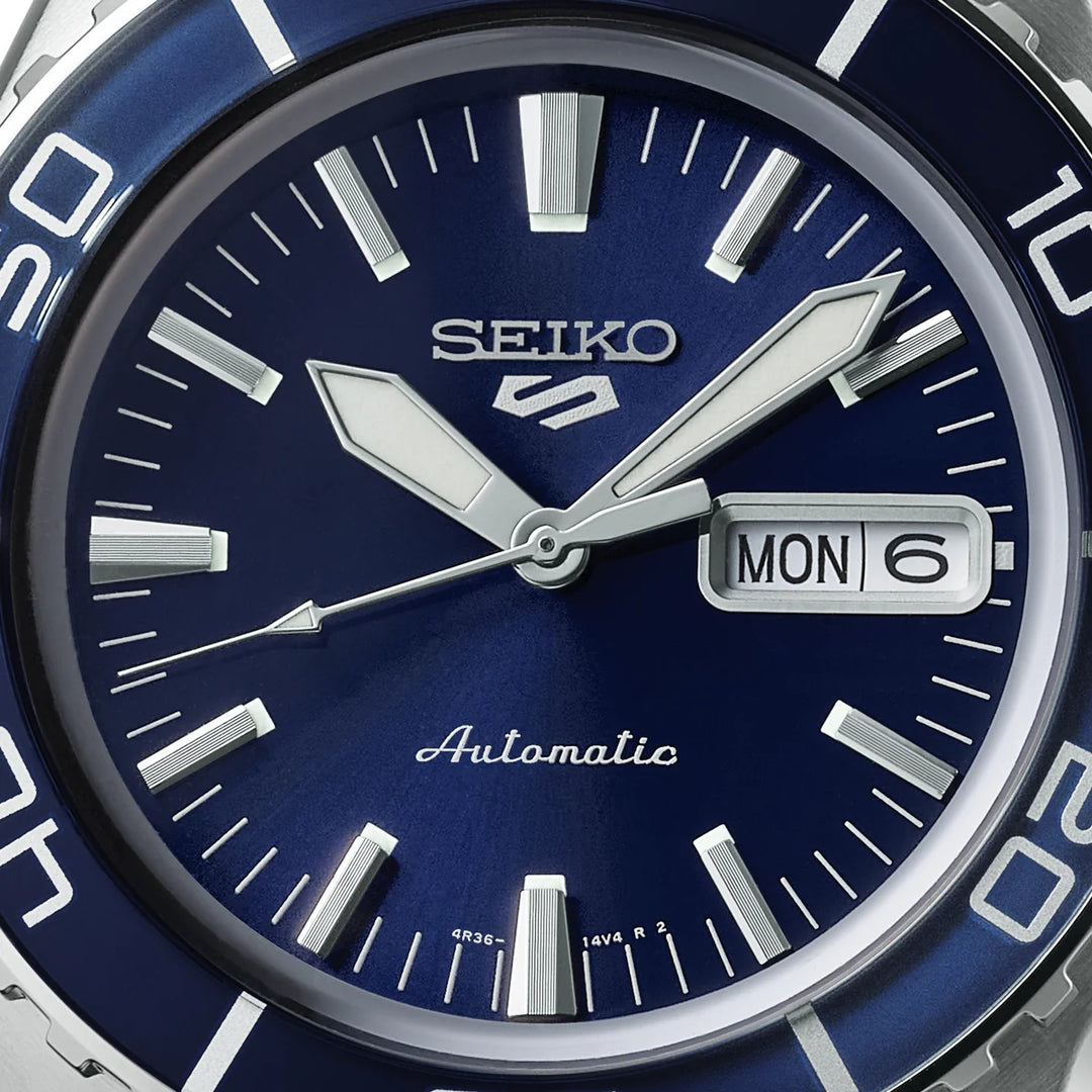 Seiko 5 Sport SNZH Blue Dial Seiko Dungarvan Ciaran O Flynn Jewellers